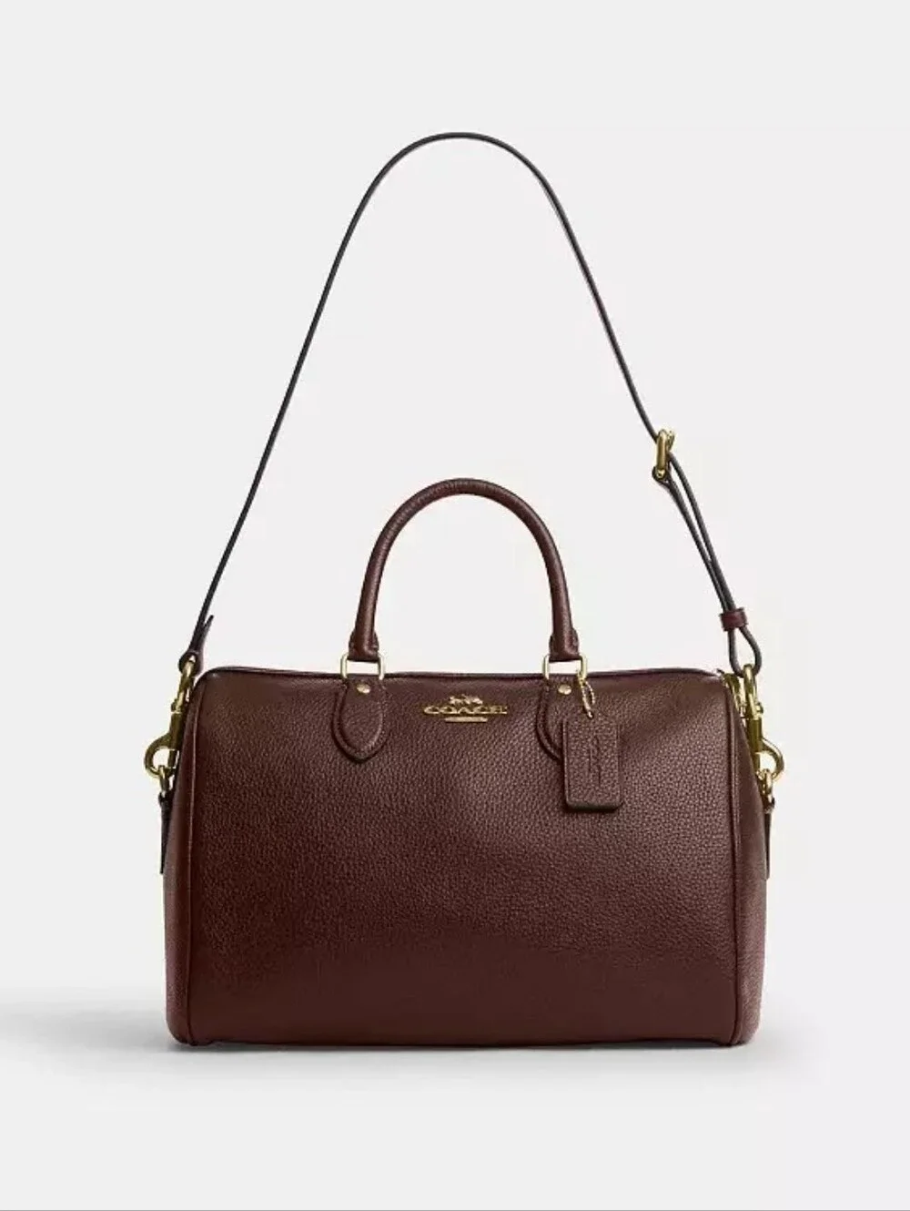 NWT! Coach Large Rowan Satchel In Gold/MAPLE 🍁 Style No. CES11